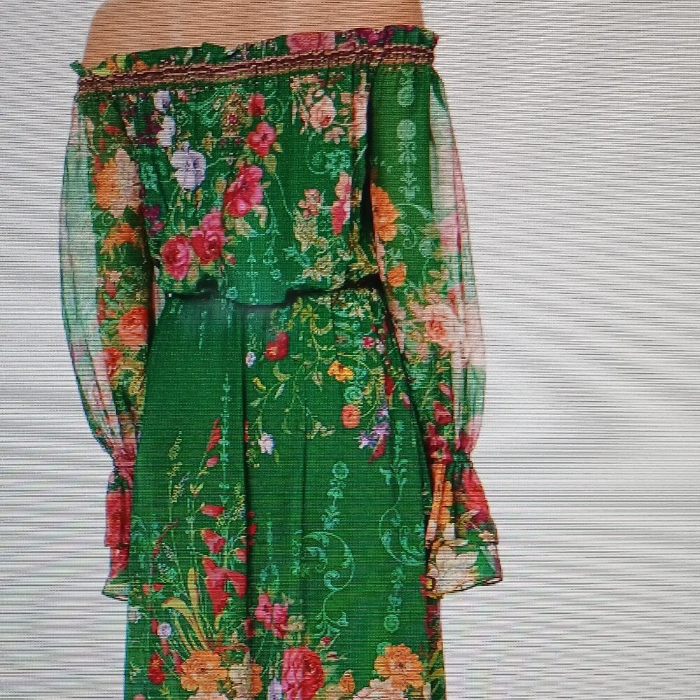 Camilla drop shoulder split dress